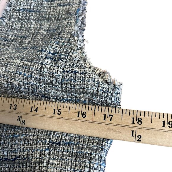 Rebecca Taylor‎ Sleeveless Tweed Ruffle Hem Sheath Dress Size 8 - Picture 7 of 13